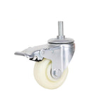 Nylon Wheel Caster Wheel Pusher Wheel Nylon Wheel Hand Push Wheel Thickener Wheel 3 Inch Light Screw Universal Wheels