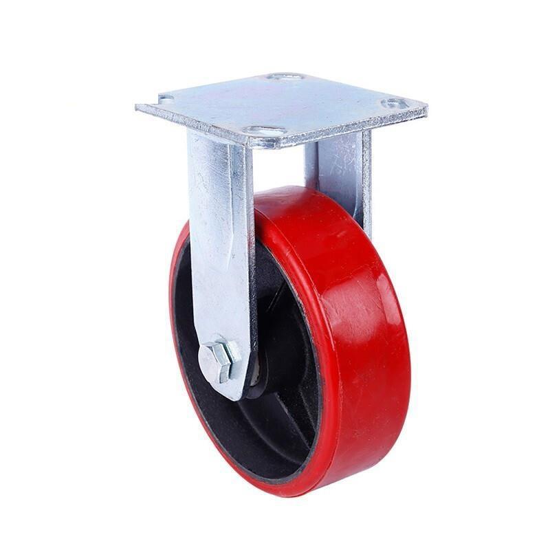 6 Inch Polyurethane PU Caster Industry Trolley Caster Antiskid Silent Pulley Heavy Directional Wheels