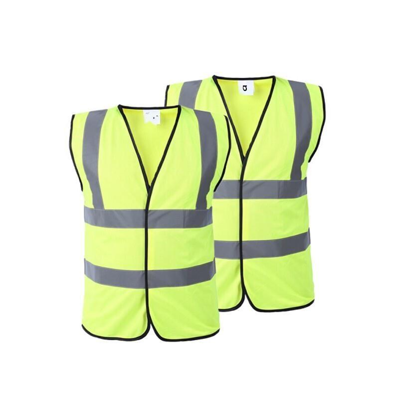 Reflective Vest Knitted Velcro M-XL Size 50 Pieces / Box Perfect for Cycling, Running, Volunteer, Construction