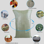 Moisture-Proof Waterproof Woven Bag Snakeskin Bag Express Parcel Bag Packing Loading Bag Cleaning Garbage Bag 80 * 100 CM 5 Pieces Gray Green