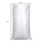 Moisture-proof Waterproof Woven Bag Snakeskin Bag Express Parcel Bag Packing Load Bag Cleaning Garbage Bag 70 * 113 5 Pieces White