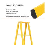 Safety Ladder Herringbone Ladder A-Type 2m Yellow  FRP Material Non-slip