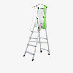 Miter platform A Type Thickened Aluminum Alloy Ladder With Safety Net 2m
