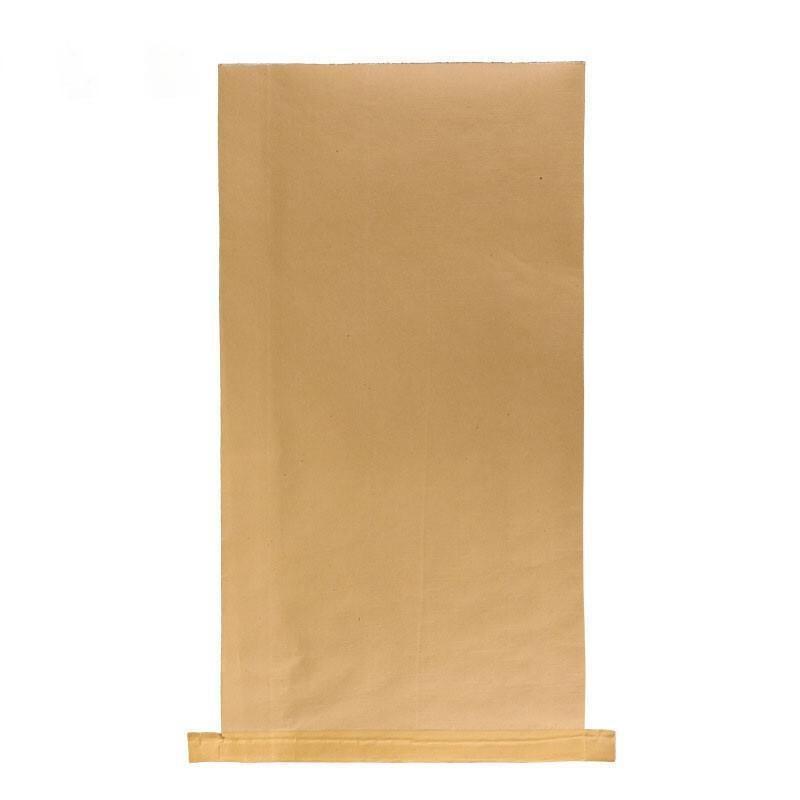 Yellow Moisture-proof Packaging Bag Snake Skin Bag Feed Packaging Bag Woven Bag Paper Plastic Composite Kraft Paper Bag 55 * 90 100 Pieces