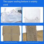 White 4 Crane Ton Bag 80MM * 80MM * 90MM Container Bag Woven Bag And Binding Cloth Flat Bottom Big Opening