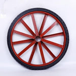 26 Inch Angle Iron Solid Wheel Construction Site Special Truck Tire Rubber Belt Hole Solid Wheel 680mm Solid Wheel