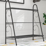 Flower Rack Landing Living Room Iron Multi-storey Balcony Decoration Climbing Rattan Rack Modern Simple Multi Meat Flower Pot Rack Partition Iron Metal Layer Rack Storage Rack