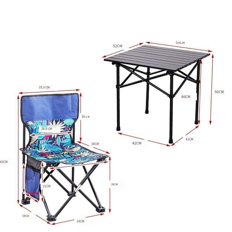 Outdoor Folding Table And Chair Set Picnic Table And Chair Portable Barbecue Table Courtyard Stall Table And Chair