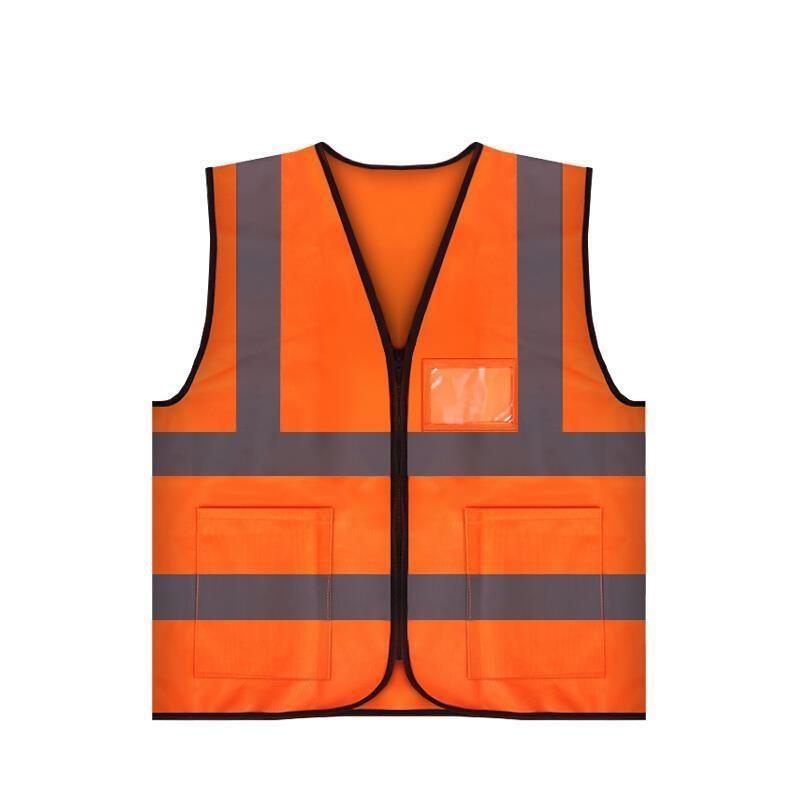 Reflective Clothing Multi Pocket Worker's Orange Free Size