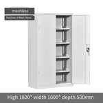 Heavy Duty Tool Cabinet Storage Cabinet With Hanging Board Multi Funnction Thickeed Double Door Tool Cabinet Gray Set Without Net