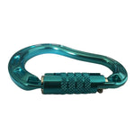 Three-Gear Automatic D-Type Safety Buckle Blue Steel Safety Lock D-Shape Hook Lock Equipment for Rock Climbing Lifting Construction