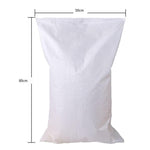 10 Pack White Moisture 50 * 80CM Proof And Waterproof Woven Bag Snakeskin Bag Express Parcel Bag Packing Load Carrying Bag