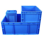 600 * 400 * 290mm  Plastic Turnover Box Logistics Transfer Box  Warehouse Workshop Plastic Box Transportation Storage Box  (blue)