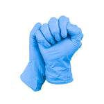 100 Pieces / Box 6-9 Size Blue Gloves Disposable Nitrile Gloves Acid Alkali And Oil Resistant Inspection Protective Gloves