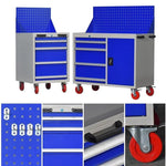 Four Extraction Tool Cabinet With Door 850 * 1000 * 500MM Heavy Mobile Tool Cart Multifunctional Tool Cabinet Maintenance Tool Cabinet