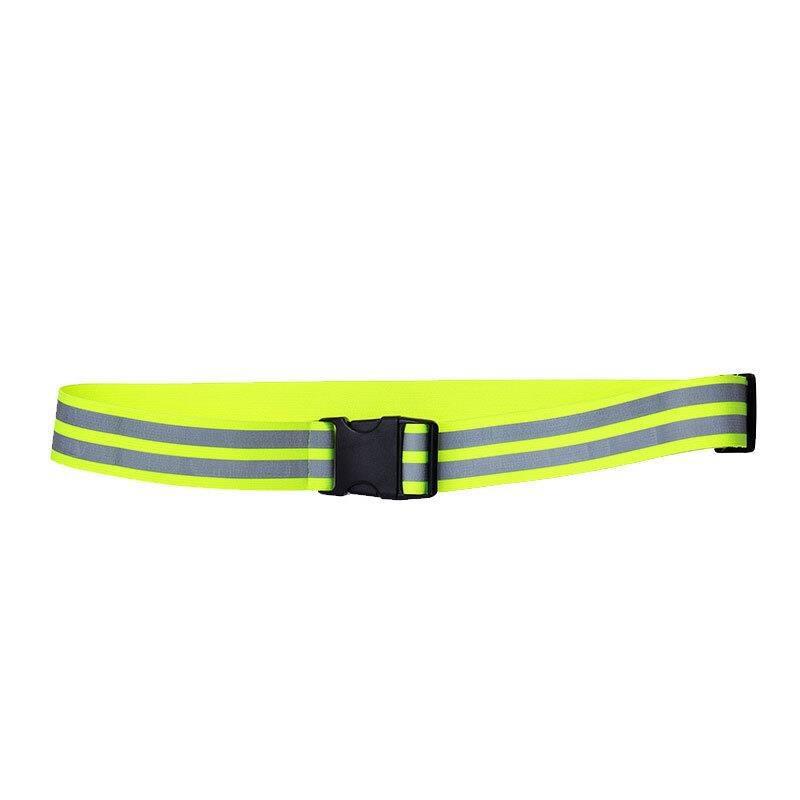 Reflective Belt Traffic Duty Safety Reflective Belt Outdoor Night Highlight Riding Belt Sanitation Construction Safety Warning Belt - Fluorescent Yellow