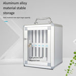 Mobile Phone Storage Cabinet Aluminum Alloy Lock Mobile Phone Storage Box