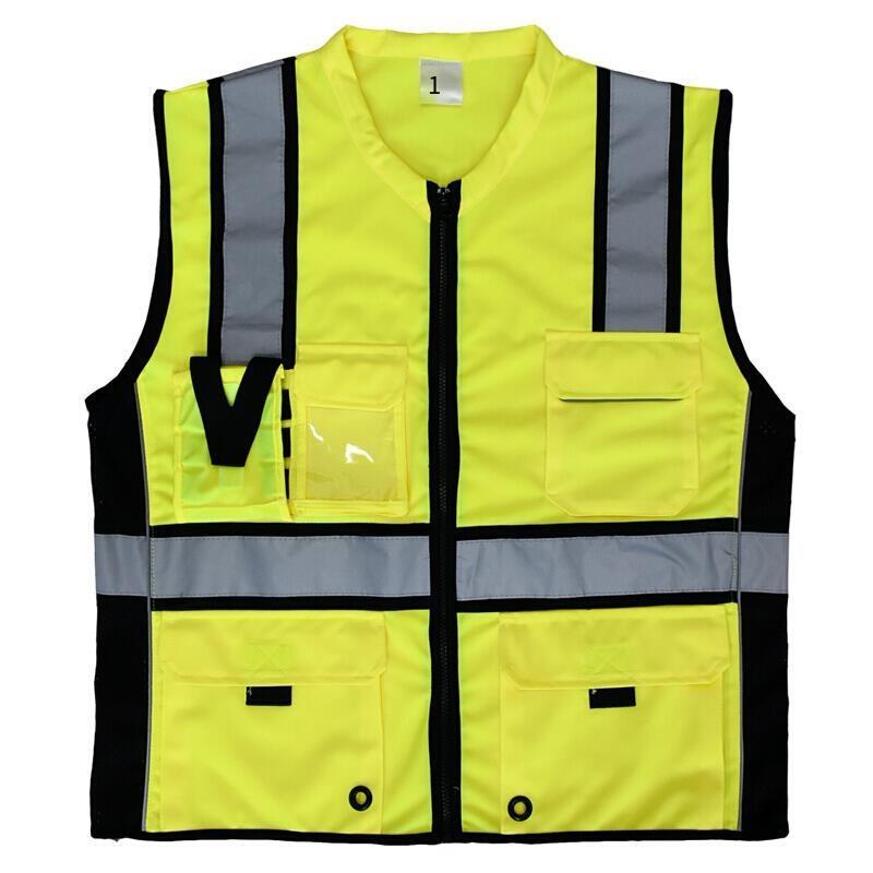 Reflective Safety Vest Traffic Safety Construction Vest Mesh Breathable Reflective Vest Size M