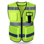 Protective Vest Can Be Hung With Walkie Talkie Audio And Video Recorder Safety Protection Bright Reflective Breathable And Wear Resistant