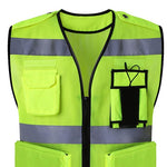 Protective Vest Can Be Hung With Walkie Talkie Audio And Video Recorder Safety Protection Bright Reflective Breathable And Wear Resistant