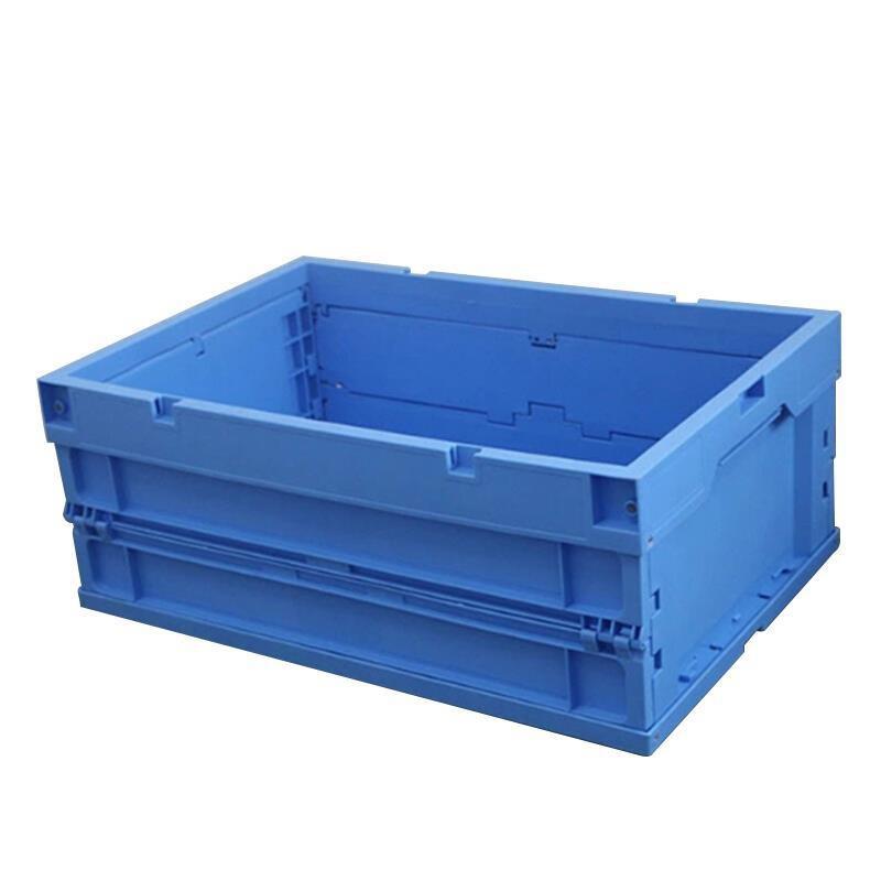 Folding Plastic Box Logistics Box Turnover Box Basket Storage Box Folding Distribution Box 600 ×400 × 243 mm Without Cover