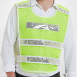 Reflective Vest Lattice Reflective Vest Vest Vest Traffic Riding Vest Car Safety Warning Vest Environmental Sanitation Construction Duty Safety Suit Fluorescent Yellow Green