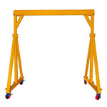 Mobile Gantry Crane Small Hand Push Removable Crane Gantry Crane Span 4m * Height 5m + Chain Block + Chain Car 3t / Set