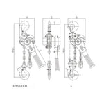 0.75T * 6m Chain Block * 1 Set