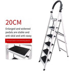 Folding Ladder Industrial Herringbone Ladder Multifunctional Portable Engineering Construction Staircase Small Ladder Climbing Ladder Combined Ladder Climbing Ladder Step Carbon Steel Ladder 6 Steps