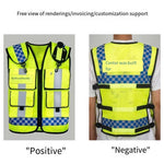 Reflective Vest Double Net Multifunctional Reflective Vest Traffic Warning Safety Engineering Night Reflective Vest