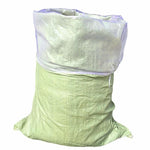 Green 120*150 (100 Pack) Plastic Covered Woven Bag With Inner Lining Snake Skin Bag