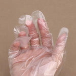 Disposable Transparent Plastic Gloves (1000 Pieces) PE Film Gloves For Household Cleaning Baked Oil Hair Dye Gloves