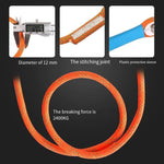 1.8m Safety Rope Connecting Rope Electrical Work Safety Rope Construction Outdoor Fall Prevention Single Small Hook + Buffer Bag