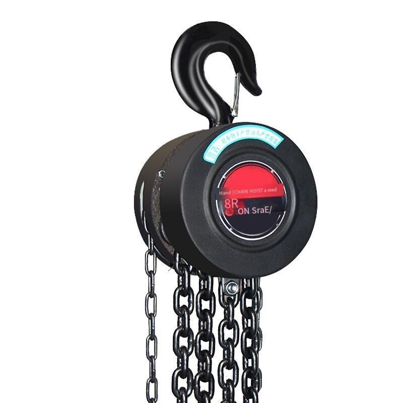 1t×6m Triangle Chain Hoist Iron Hoist Manual Chain Block Lifting Pulley Single Chain