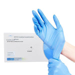 1000 Pieces / Box L Size Gloves Disposable Synthetic Nitrile Blue Gloves