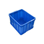 Plastic Turnover Box With Lid 640x425x360mm Industrial Finishing Box Storage Box Blue Logistics Storage Plastic Box (At Least 50 Sets)