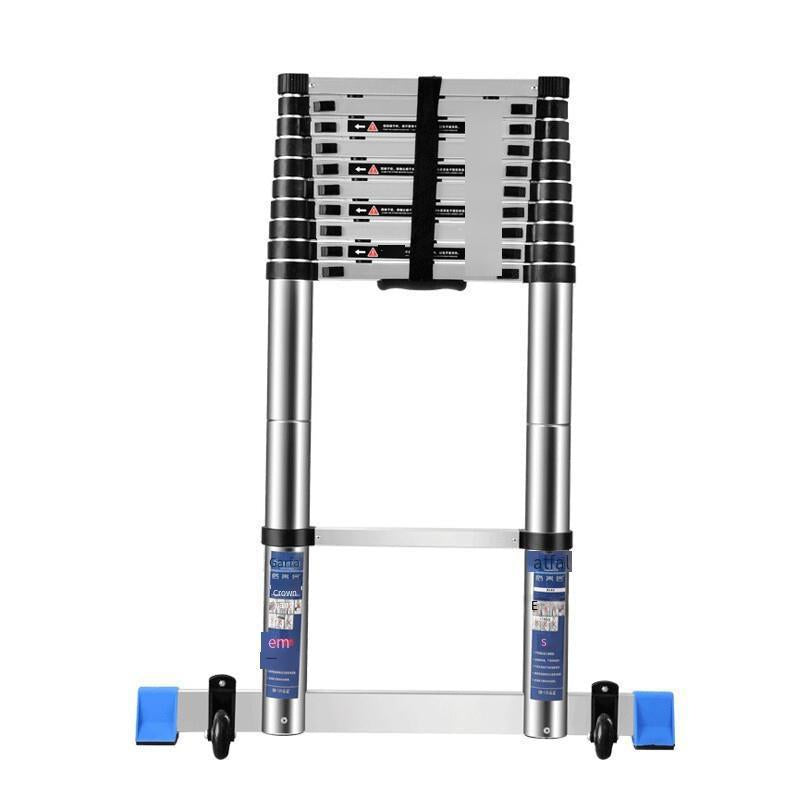 Aluminum Alloy Telescopic Ladder Single Side Vertical Ladder Multi-functional Portable Lifting Project Pavilion Staircase Vertical Ladder 4.4m