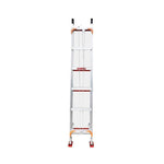 5m Aluminum Alloy Telescopic Ladder, Aluminum Ladder, Rising And Shrinking Stair, 2mm Thick