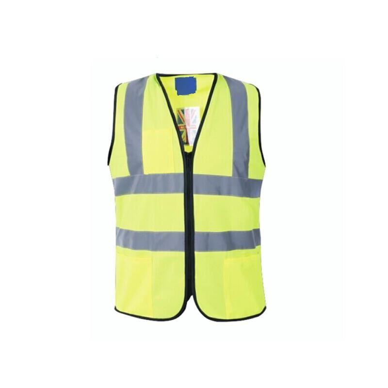 Reflective Vest Knitted Zipper Type 50 Pieces / Case High Visibility Safety Vests