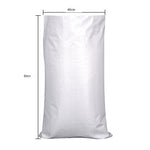 40*60cm 10 White Moisture-proof And Waterproof Woven Bag Moving Bag Snakeskin Bag Express Parcel Bag Packing Load Carrying Bag Cleaning Garbage Bag