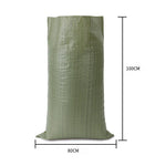 6 Pieces 80*100cm 10 Pieces Gray Green Moisture-proof And Waterproof Woven Bag Moving Bag