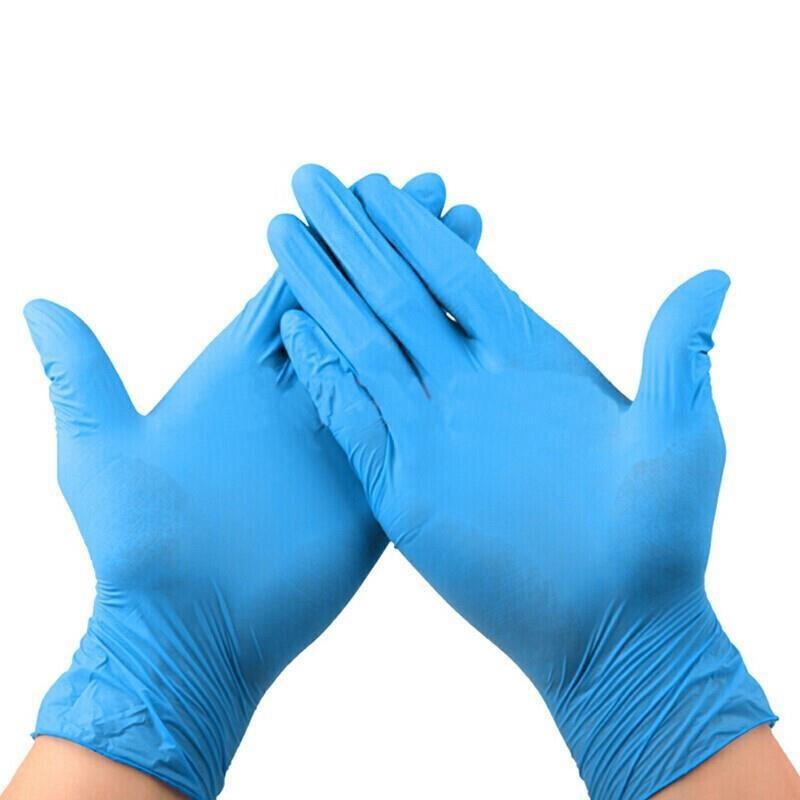 Disposable Nitrile Gloves Powder Free Anti Slip Oil Proof Waterproof Multipurpose Gloves For Beauty Kitchen Hotel Cleaning Work L Size One Bag