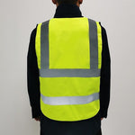 Yellow Reflective Vest Highlight Night Work Safety Vest for Engineering Construction Traffic Sanitation Workers Labor Protection Vest