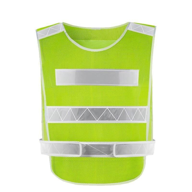 Reflective Vest with Mesh Breathable Fabric Reflective Safety Vest Running Ridding Working Vest - Fluorescent Yellow