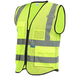 Fluorescent Mesh Reflective Vest Working Safety Vest for Construction Night Working Cycling Hiking Jogging Walking