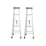 2.5m Folding Herringbone Engineering Ladder Aluminum Alloy Ladder Custom Thickened Double Side Ladder 2.5m 8 Steps