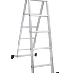 2.1m Aluminum Alloy Ladder Multi Function Folding Herringbone Engineering Dual Purpose Thickened Joint Vertical Ladder Stamping Herringbone Ladder