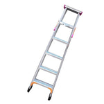 2.4m Widened And Thickened Full Antiskid Engineering Ladder Multifunctional Folding Ladder Aluminum Ladder 2.4m Full Antiskid 8 Steps