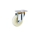 4 Sets 3 Inch Flat Bottom Caster Movable Beige Polypropylene (PP) Caster Medium Universal Wheel