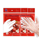 15 Bags Disposable Gloves For Catering Lobster Hairdressing Hand Film Transparent Plastic Thickened Gloves 100 Pieces / Bag